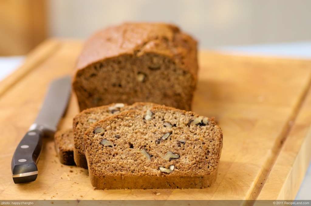 Banana, Honey and Walnuts Whole Wheat Bread recipe