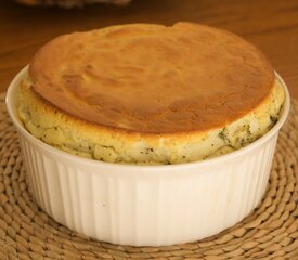 Broccoli Goat Cheese Soufflé