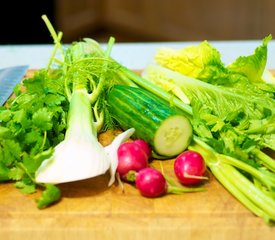 Celery, Cucumber, Fennel and Radish Salad with Vinaigrette