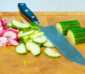 Celery, Cucumber, Fennel and Radish Salad with Vinaigrette