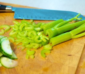 Celery, Cucumber, Fennel and Radish Salad with Vinaigrette