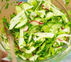 Celery, Cucumber, Fennel and Radish Salad with Vinaigrette