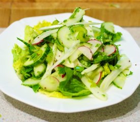 Celery, Cucumber, Fennel and Radish Salad with Vinaigrette