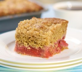 Strawberry Rhubarb Coffee Cake