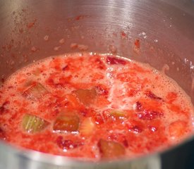 Strawberry Rhubarb Coffee Cake