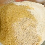 Here we have all the dry ingredients together in a large bowl...