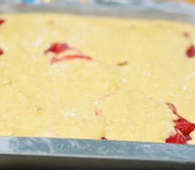 Strawberry Rhubarb Coffee Cake