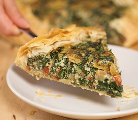 Phyllo Spinach, Sun-dried Tomato and Ricotta Cheese Tart