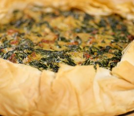 Phyllo Spinach, Sun-dried Tomato and Ricotta Cheese Tart