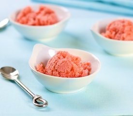 Pillowy Strawberry Orange Sorbet