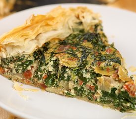 Phyllo Spinach, Sun-dried Tomato and Ricotta Cheese Tart