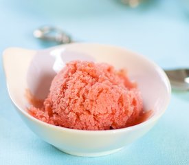 Pillowy Strawberry Orange Sorbet