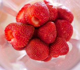 Pillowy Strawberry Orange Sorbet