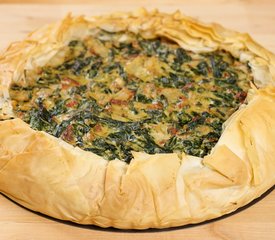 Phyllo Spinach, Sun-dried Tomato and Ricotta Cheese Tart