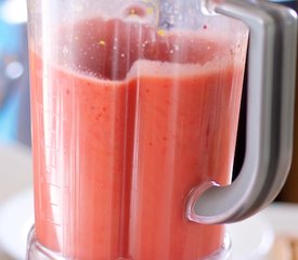 Pillowy Strawberry Orange Sorbet