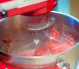 Pillowy Strawberry Orange Sorbet