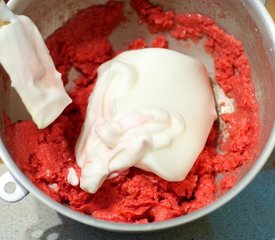 Pillowy Strawberry Orange Sorbet