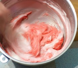 Pillowy Strawberry Orange Sorbet