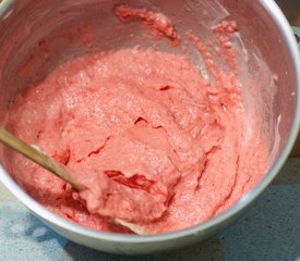 Pillowy Strawberry Orange Sorbet