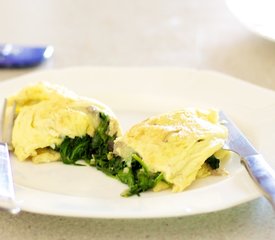 Mushroom, Spinach and Cheese Omelette