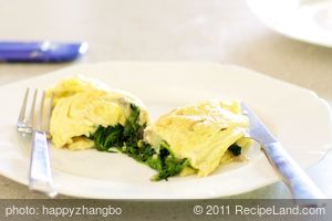 Mushroom, Spinach and Cheese Omelette