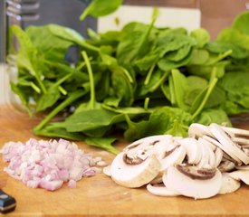 Mushroom, Spinach and Cheese Omelette