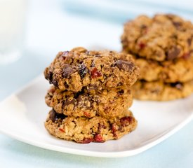 Dark Chocolate Chunks and Dried Mango Cookies