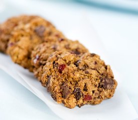 Dark Chocolate Chunks and Dried Mango Cookies