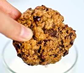 Dark Chocolate Chunks and Dried Mango Cookies