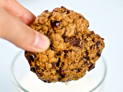 Dark Chocolate Chunks and Dried Mango Cookies