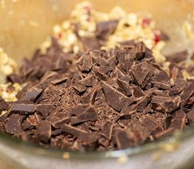 Dark Chocolate Chunks and Dried Mango Cookies