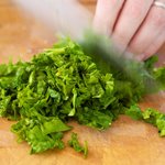 If using fresh spinach, chop it