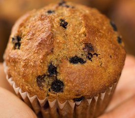 Multigrain Blueberry and Ginger Muffins