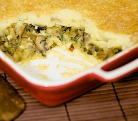 Sauteed Mushroom and Layered Mashed Potato Casserole