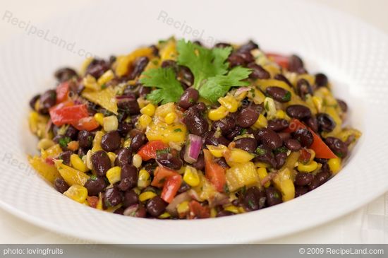 Roasted Corn, Black Bean and Mango Salad