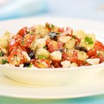 The Greek style Succulent Cherry Tomato Salad