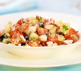 Cherry Tomato, Cucumber, Black Olives and Feta Salad