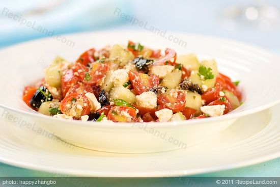 The Greek style Succulent Cherry Tomato Salad