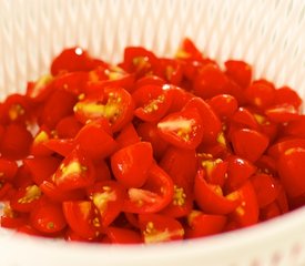 Cherry Tomato, Cucumber, Black Olives and Feta Salad