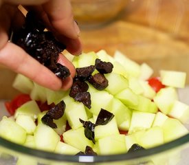 Cherry Tomato, Cucumber, Black Olives and Feta Salad