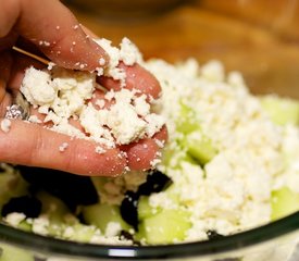 Cherry Tomato, Cucumber, Black Olives and Feta Salad