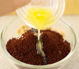 Coffee Streusel Bundt Cake with Coffee Glaze and Hazelnuts Topping