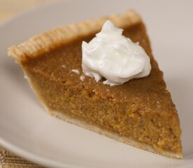 Christmas Pumpkin Pie with Rum