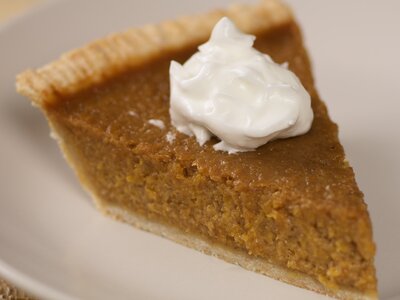 Christmas Pumpkin Pie with Rum