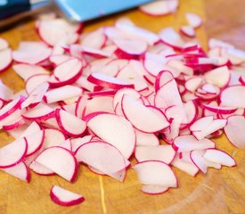 Roasted Mushroom and Fennel Salad with Radishes and Citrus Dressing