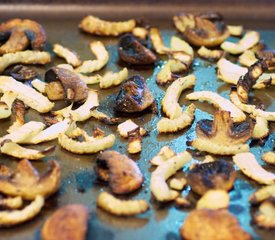 Roasted Mushroom and Fennel Salad with Radishes and Citrus Dressing