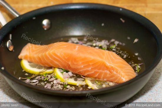 Top with the salmon fillets