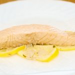 Remove salmon to paper towel, cover to keep warm