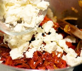 Artichokes, Roasted Pepper, Sun-dried Tomato and Feta Pasta Salad