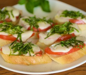 Buffallo Mozzarella Tomato Basil Appetizers